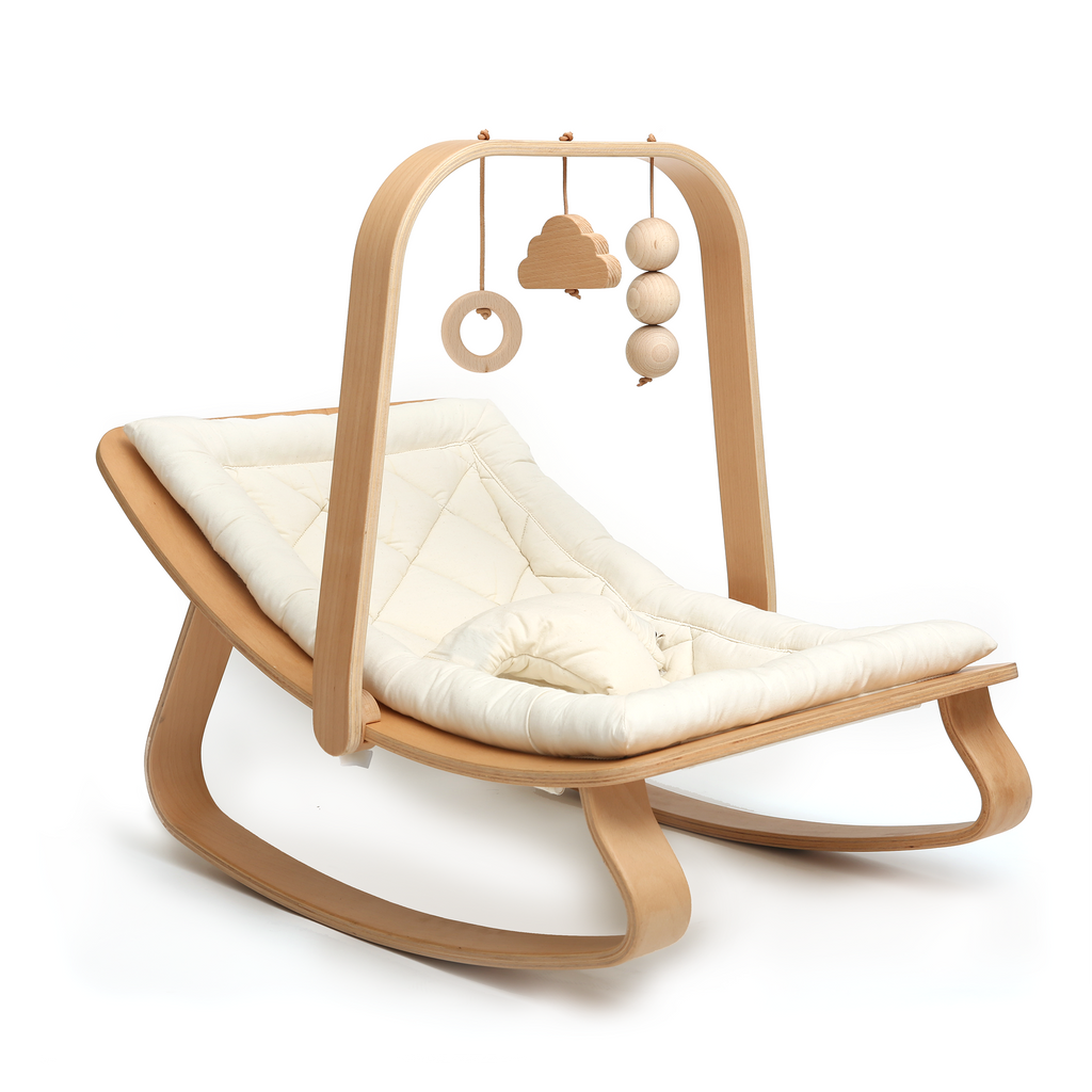 Charlie Crane LEVO Rocker with Organic White cushion Odin Parker