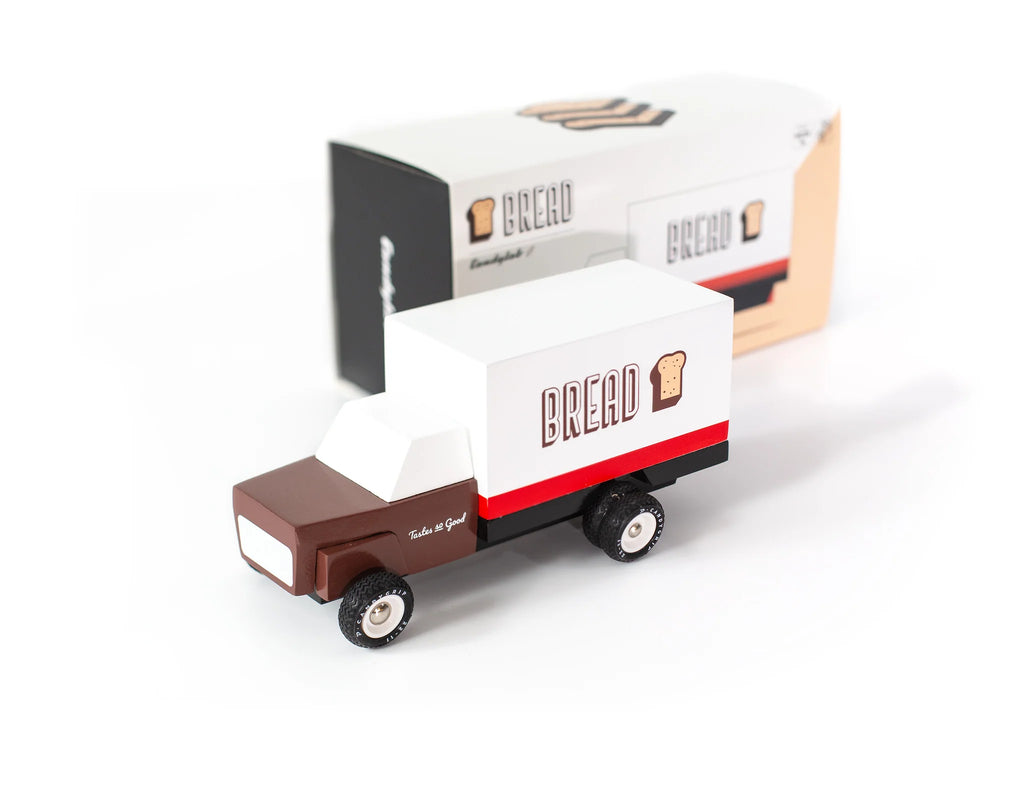 wooden bread truck toy