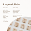 List of responsibilities tiles