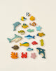 colorful wooden fish toys